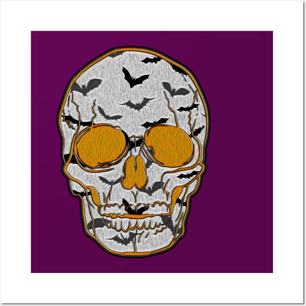 Cool Skull: The Pat Skull Wall Art by aastal72